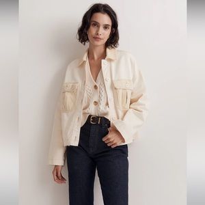 NWT madewell Chino Boxy Shirt-Jacket